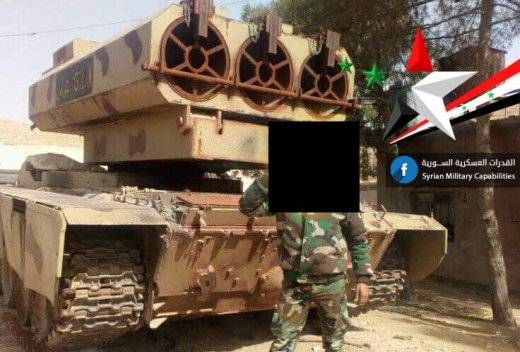 Сирийская "танковая" РСЗО - дальний потомок "Штурмтигра"?
