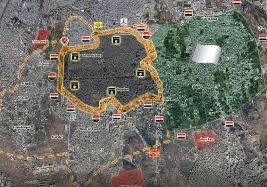 Бойцы САА прорываются в Ярмук: оборона ИГ дрогнула, обновлённая карта боёв