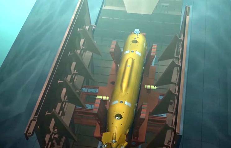 Подводный аппарат "Посейдон" сможет нести боеголовку до двух мегатонн