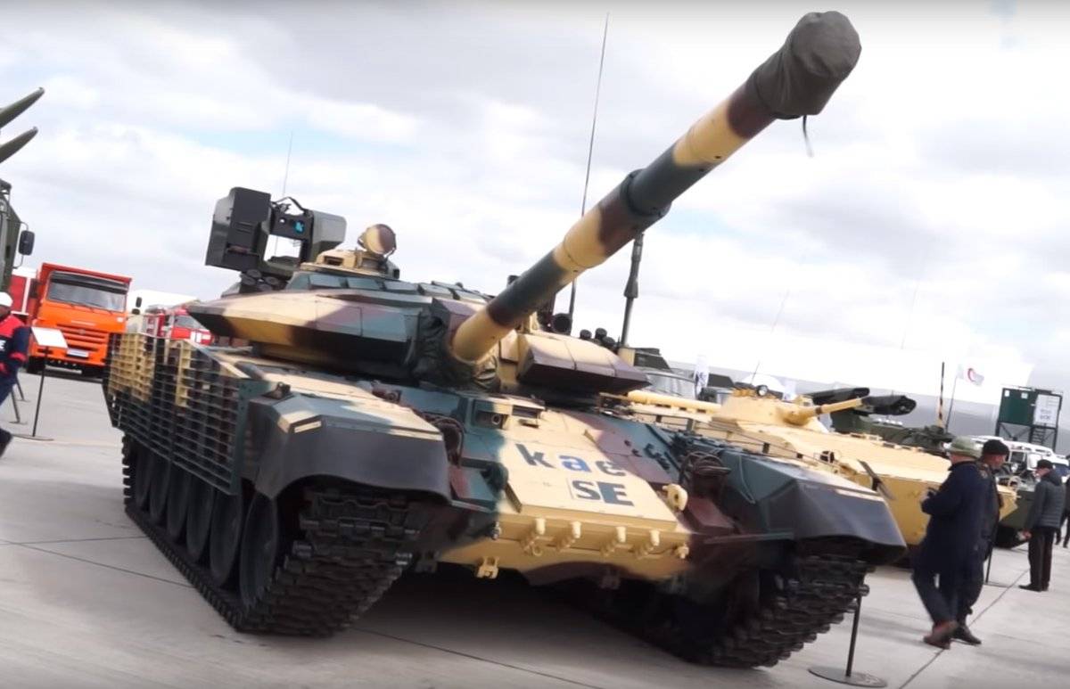 Модернизированный Т-72КАЕ представили в Казахстане