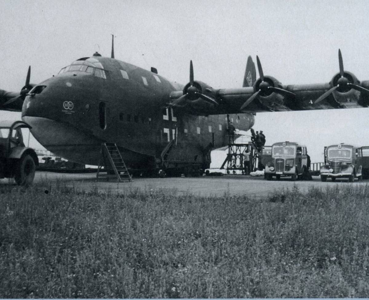 Летные испытания опытной транспортной летающей лодки BV-222 V1
