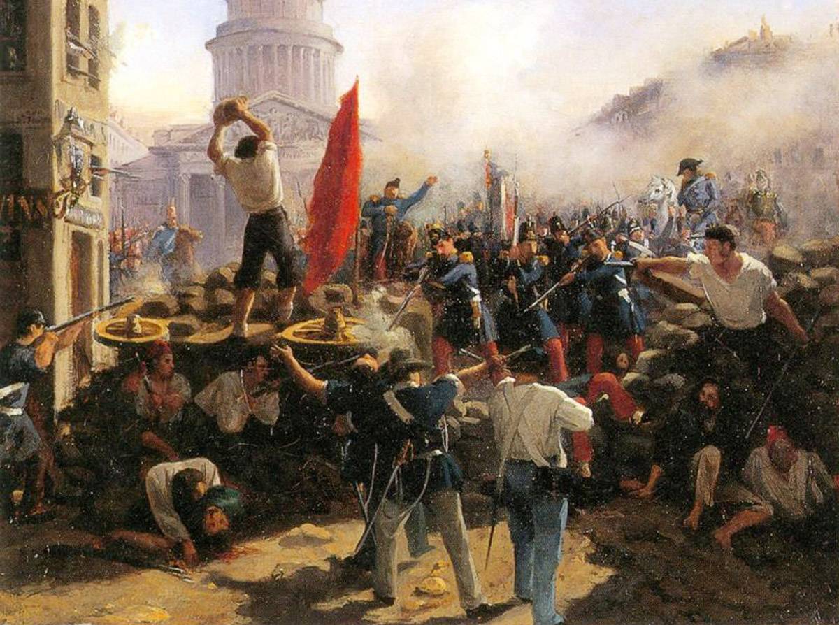 Революция в европе 1830. Июньское восстание 1848 г в Париже. Баррикады Франция 1848 год. Революция 1848 года во Франции.