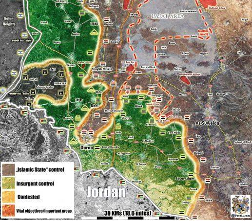 Прорыв на востоке Даръа: захват Алмы изменил положение САА на карте Сирии