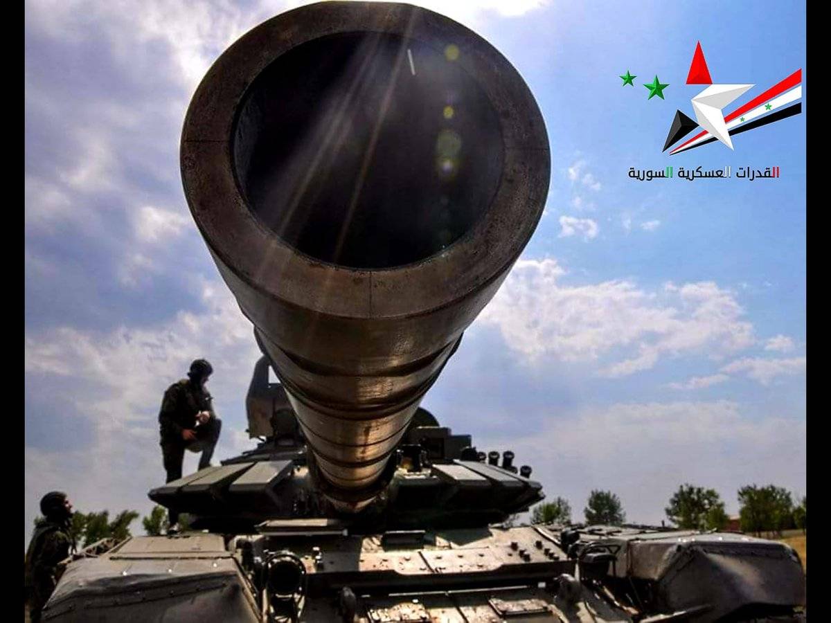 Сирийские ракетно-пушечные Т-72Б3 замечены на Голанских высотах