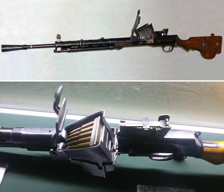 Пулемет  Дегтярева с японской системой питания