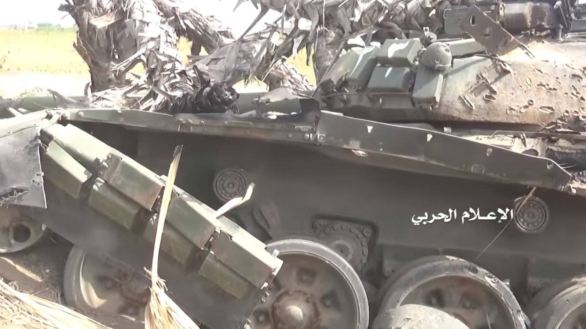 Основной боевой танк Т-72С впервые подбит в Йемене