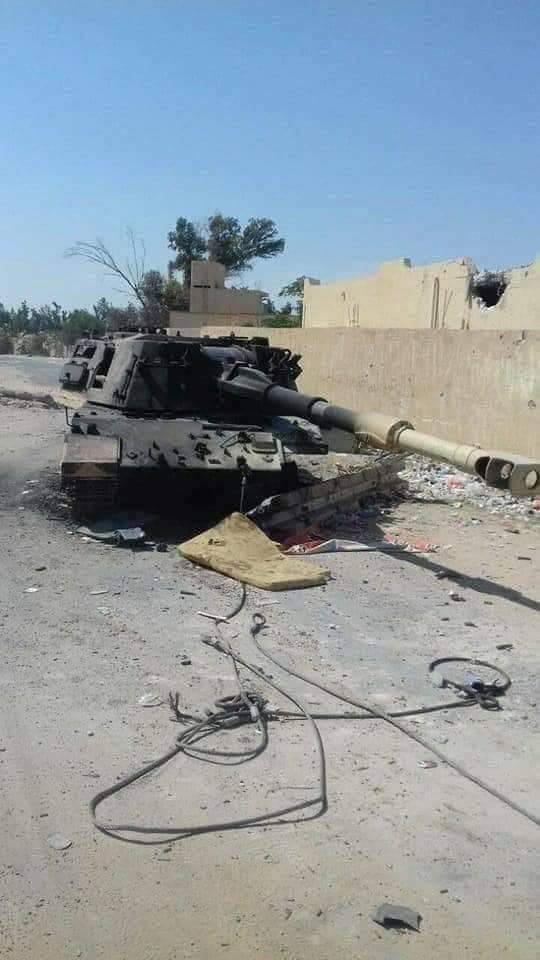 Очень редкая самоходная артиллерийская установка уничтожена в Ливии