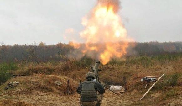 В зоне ООС взорвался очередной миномет-убийца