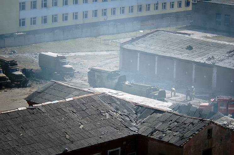 Случаи взрывов складов боеприпасов на Украине