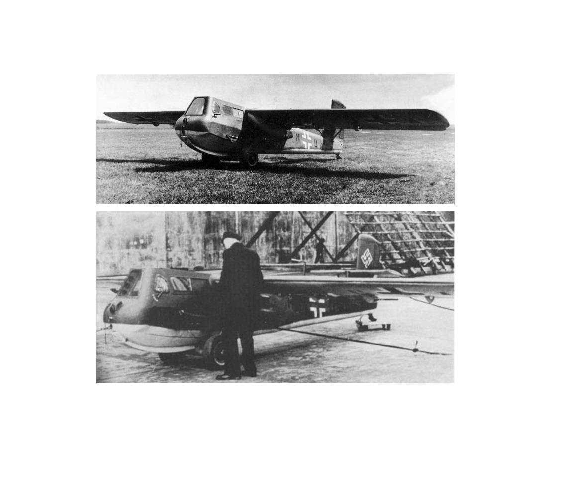 Опытные планеры-перехватчики Blohm und Voss BV 40. Германия