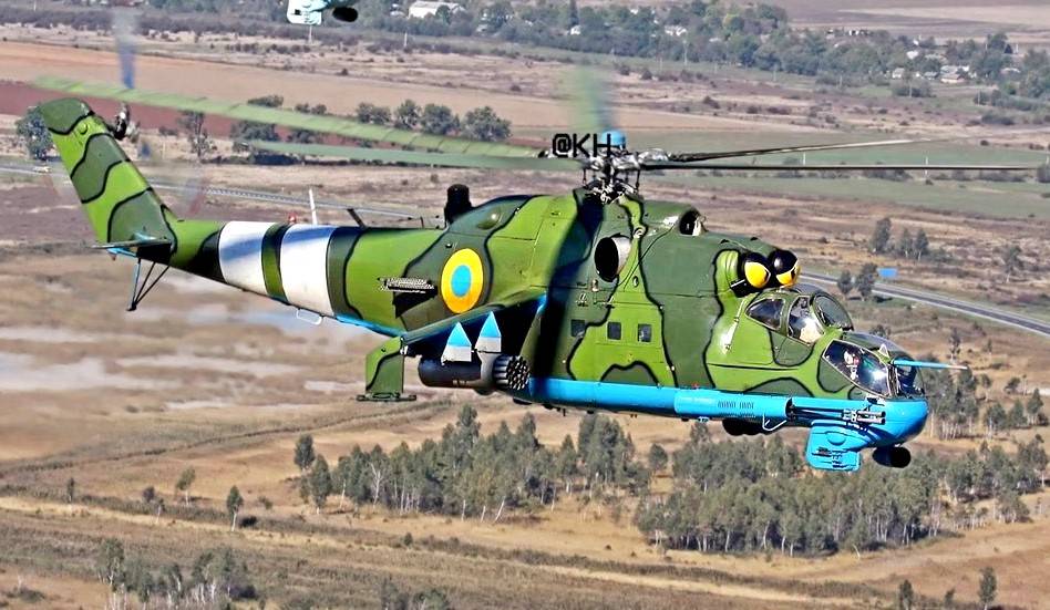 Появилось видео уничтожения украинским Ми-24 БПЛА российского производства