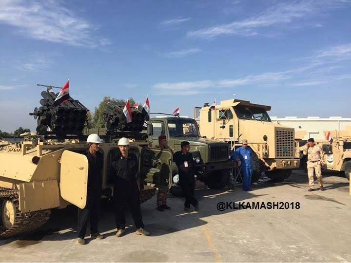 Реактивные установки поставили на российские вездеходы "Садко" в Ираке