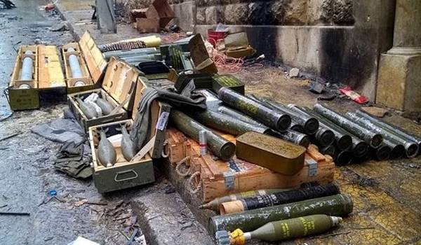 Крупный американский арсенал в Дамаске: бойцы САА вскрыли схрон боевиков
