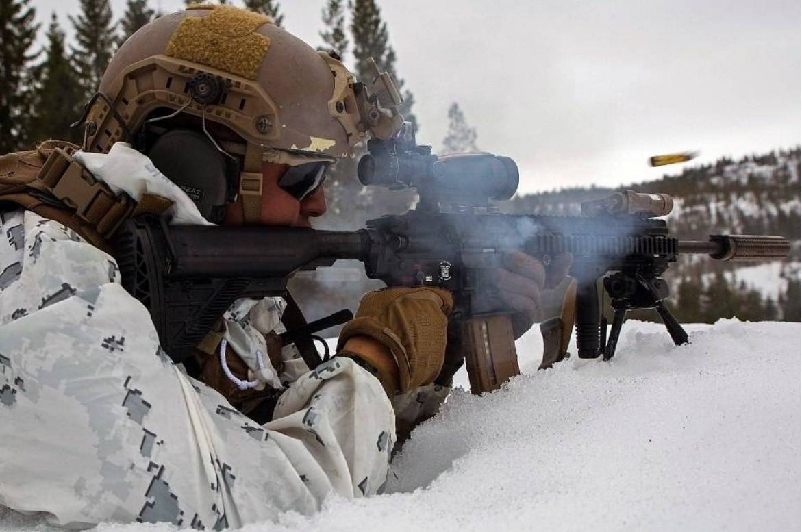 Мороз напугал солдат НАТО в Прибалтике