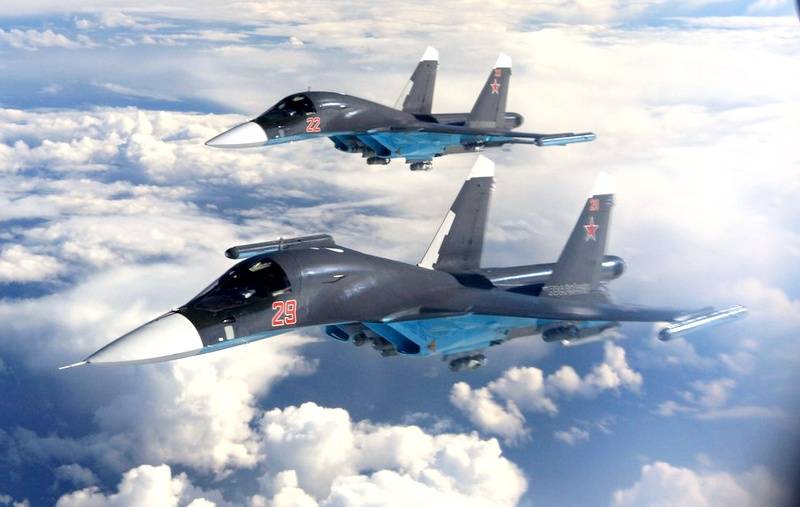 Столкновение пары Су-34 в воздухе: что известно на данный момент