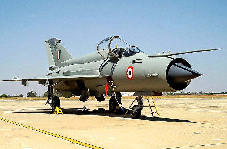 Еще один МиГ-21 индийских ВВС потерпел крушение
