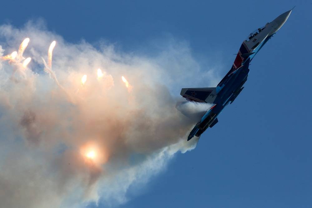 Су-30СМ отработали применение осколочно-фугасных авиабомб