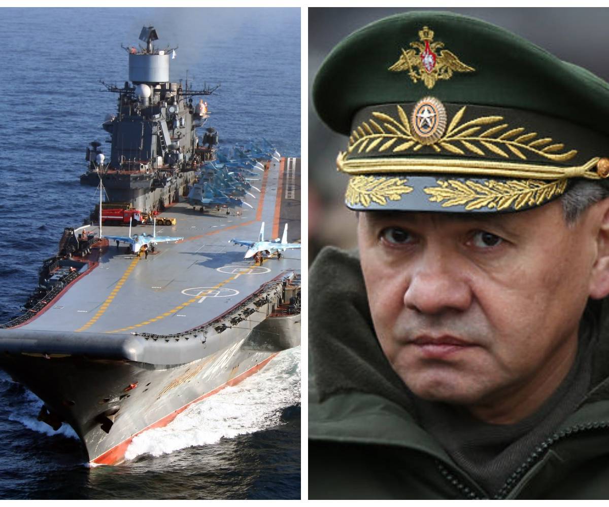 Шойгу рассказал о ходе ремонтных работ на ТАВКР «Адмирал Кузнецов»