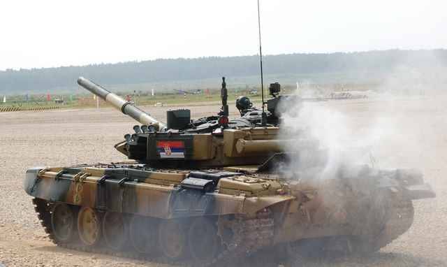 В Сербии впервые замечен российский Т-72Б3