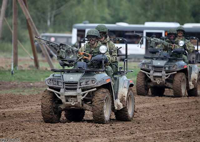 Спецназ ЦВО полностью укомплектован армейскими мотовездеходами АМ-1