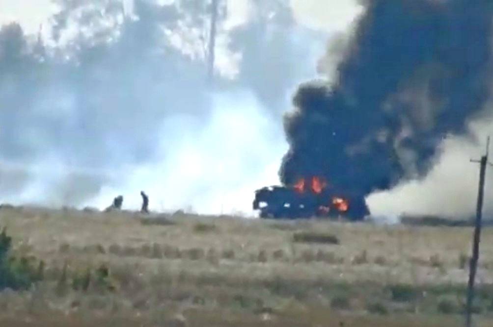 Точное уничтожение грузовика ВСУ из ПТУР попало на видео