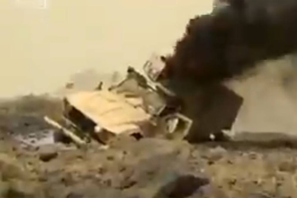 Хорошо горит: еще один броневик производства США уничтожили в Йемене