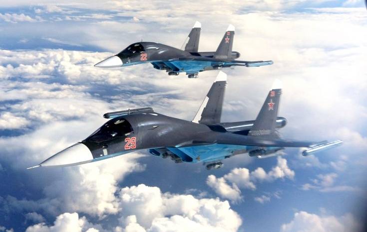 Два истребителя-бомбардировщика Су-34 столкнулись в небе под Липецком