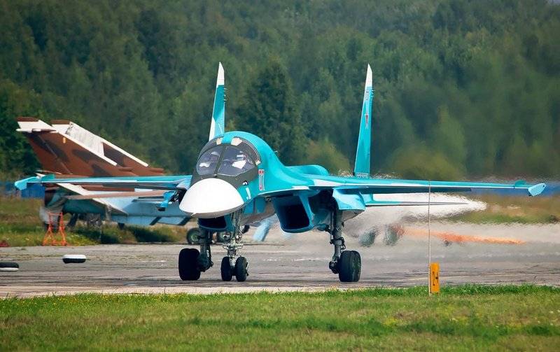 Появилось фото одного из столкнувшихся над Липецком Су-34