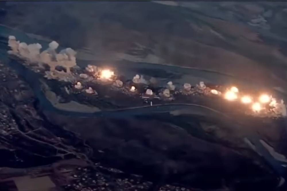 Огненный шторм: удар F-35 по острову с боевиками в Ираке сняли на видео