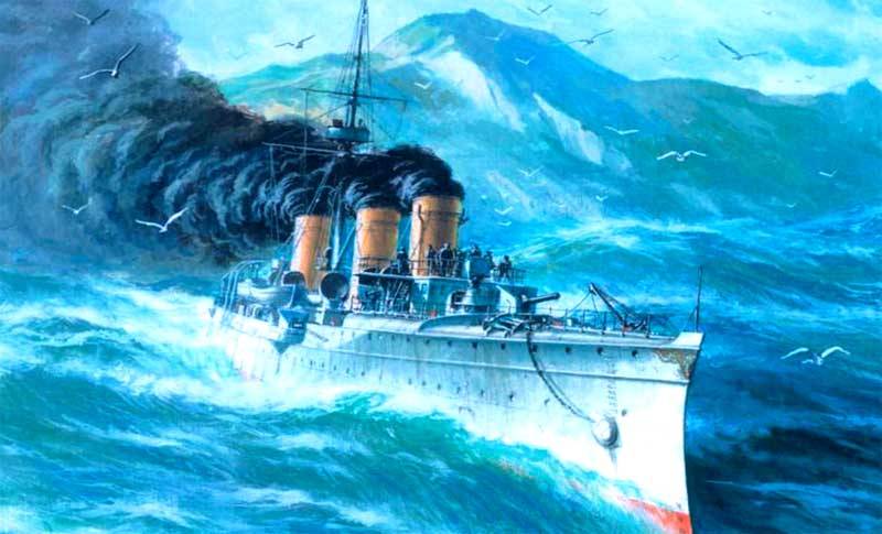 Как русский крейсер сражался с флотом микадо от Китая до Сахалина