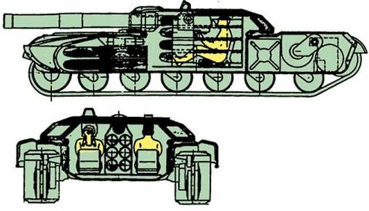 Советский танк для ядерной войны: с 180-мм пушкой и экипажем в 2 человека