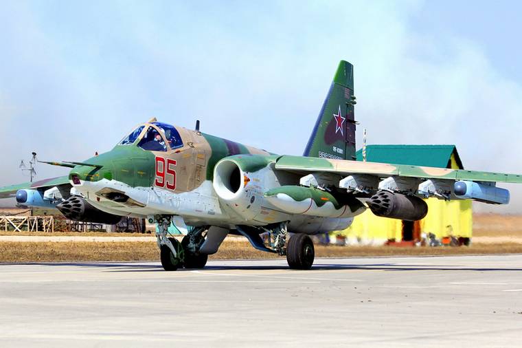 Опыт боевого применения штурмовиков Су-25 в Сирии