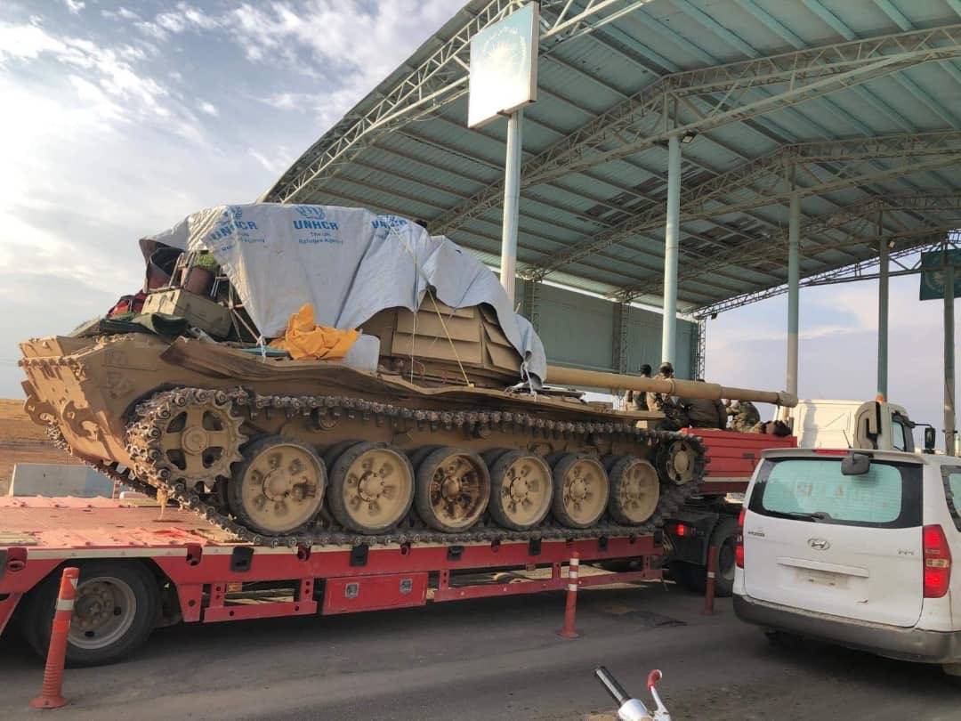 Сирия: знаменитые Т-72М1 с уголковой защитой замечены у турецкой границы