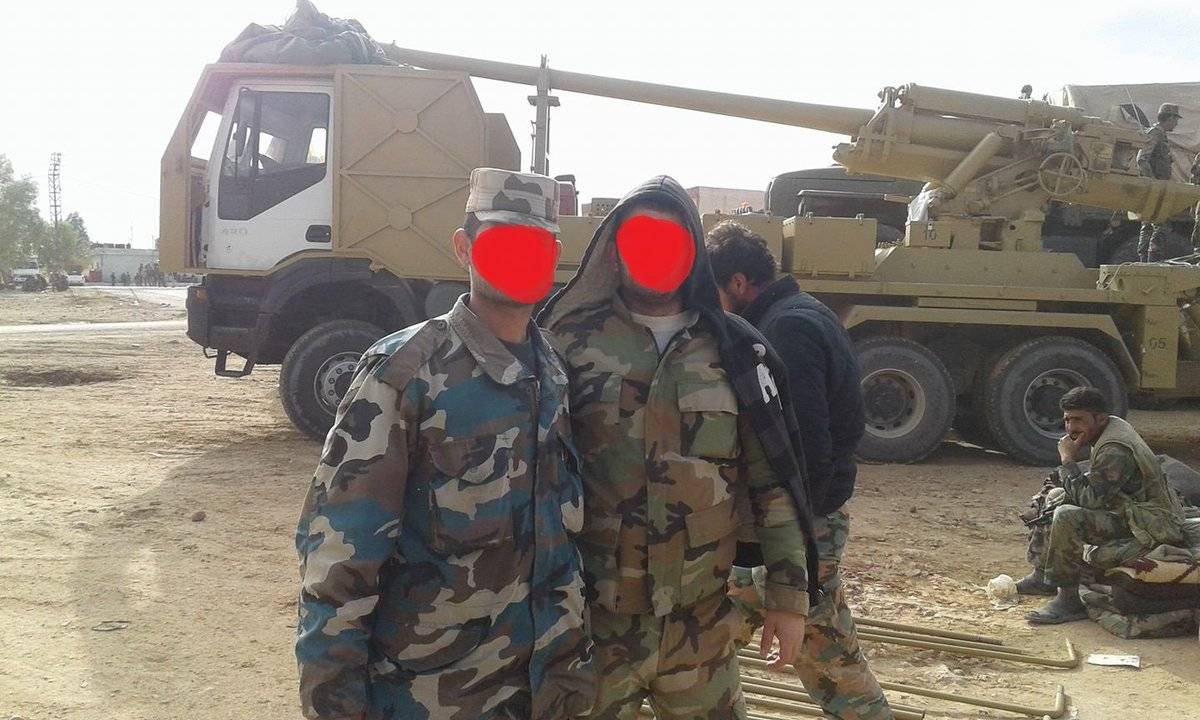 Дальнобойные колесные САУ поддержали огнем "танковый спецназ" в Сирии