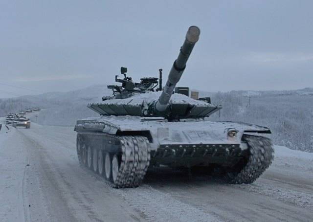26 радикально модернизированных Т-80БВМ поступили в бригаду Северного флота