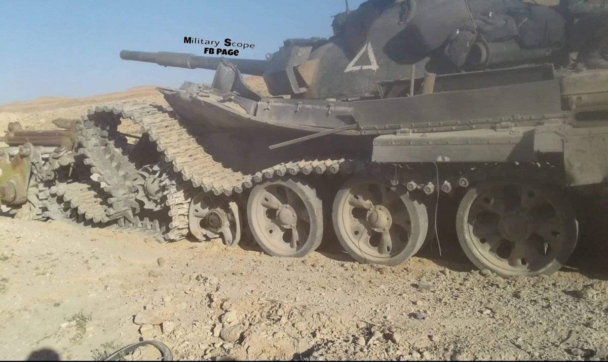 Минная война: насколько сильно пострадал "афганский" Т-62М с тралом в Сирии