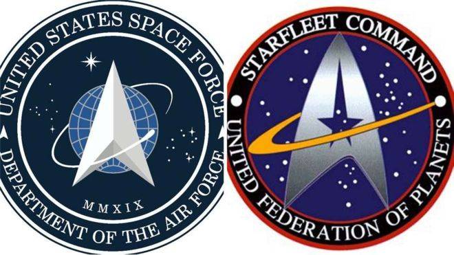 Трамп представил эмблему Космических сил США из сериала StarTrek