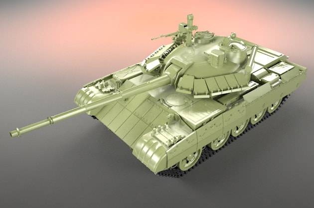 Модернизированный Т-55АМ представлен "Омсктрансмашем" в Индии