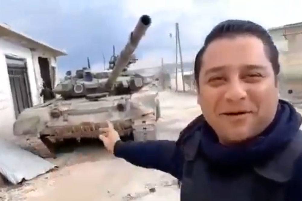 Отбитый у боевиков сирийский Т-90 показали на видео