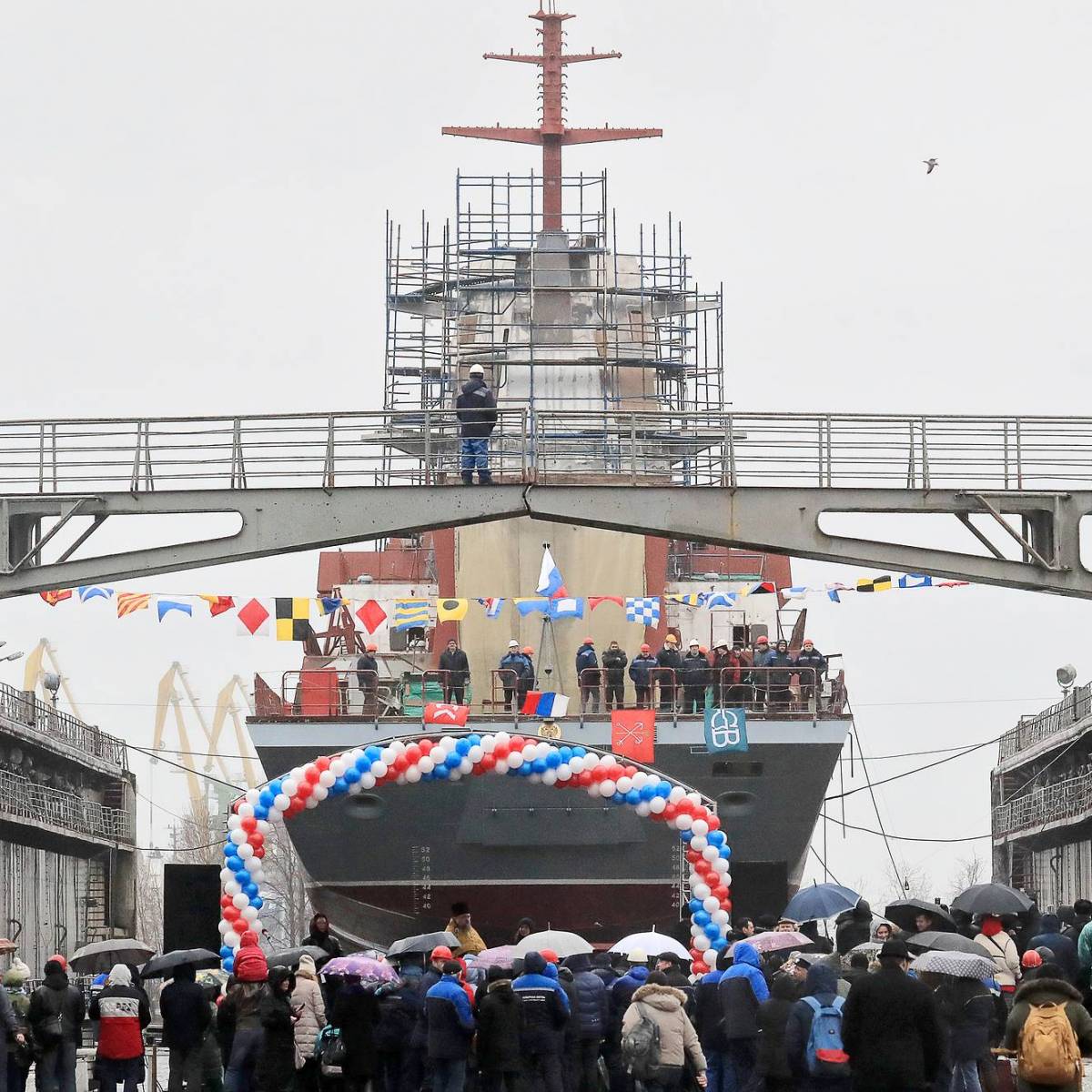 На «Северной верфи» спущен на воду корвет «Ретивый»