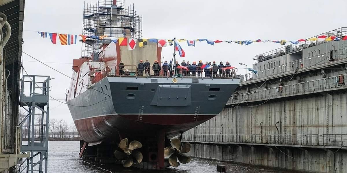 В Питере спущен на воду корвет «Ретивый»