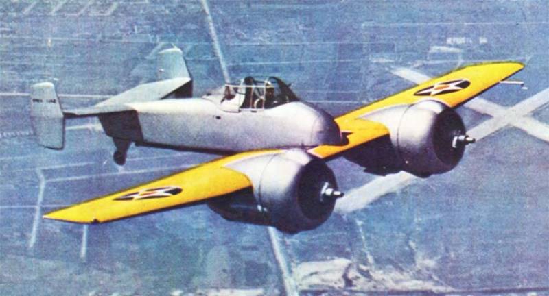 Палубный истребитель Grumman XF5F Skyrocket (США)