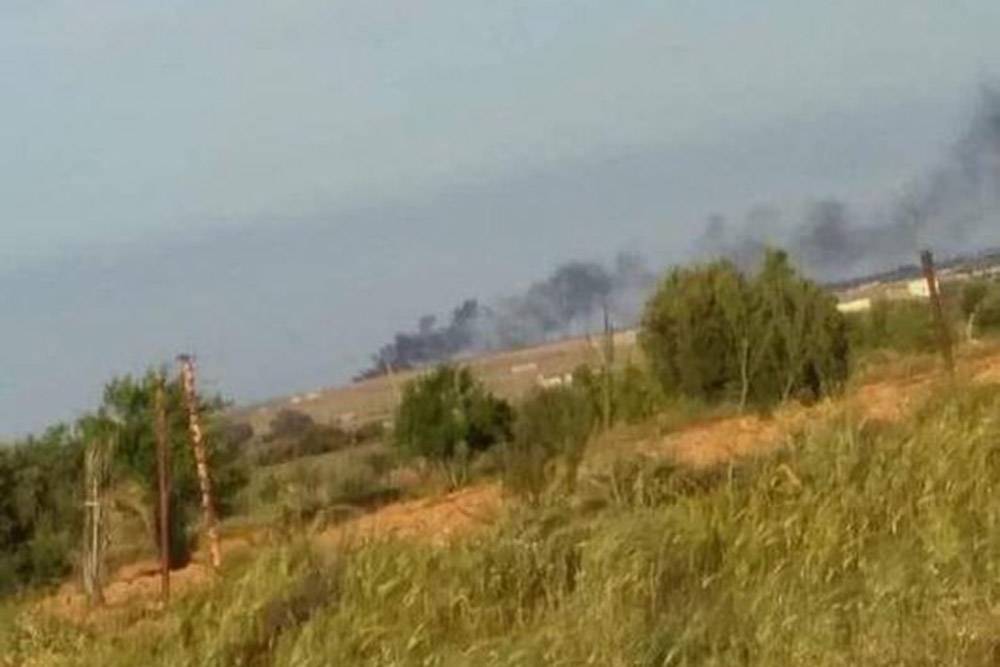 Ударный дрон сжег транспортный самолет сразу после посадки в Ливии
