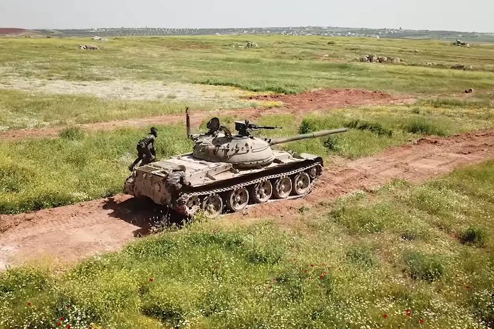 Штучная модификация: редкая версия Т-62 замечена в Сирии