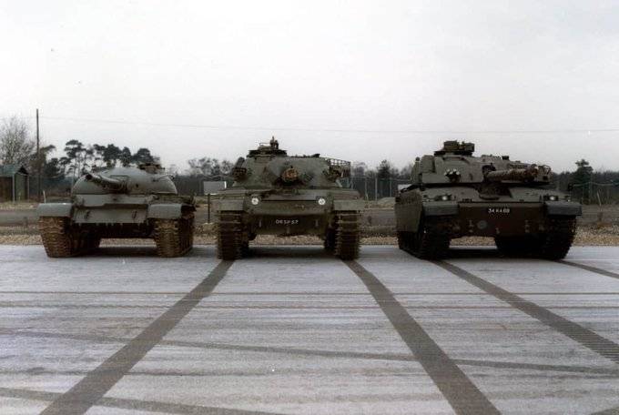 Т-62 сравнили с английскими танками Chieftain и Challenger I