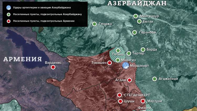 День 24 и 25: Азербайджан отрезал юг Карабаха, но Армения к миру не готова