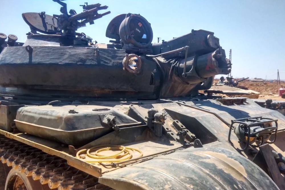 У сирийского Т-62М "обрубили" ствол 115-мм пушки