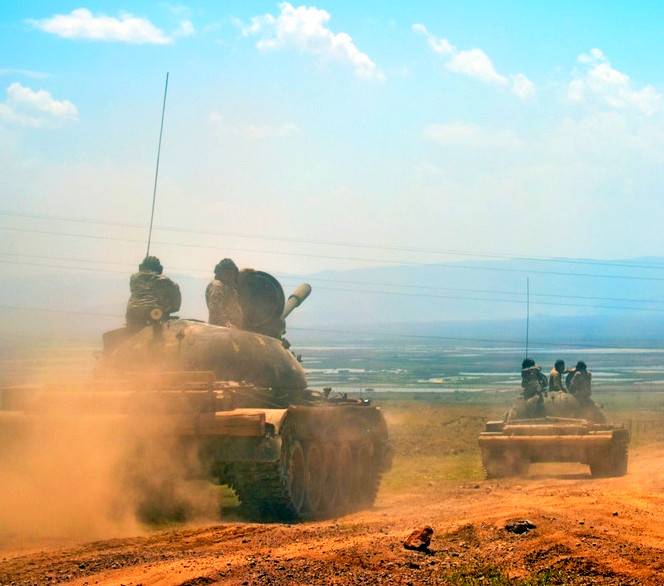 Огромные потери вынудили Армению бросить в бой даже танки-ветераны Т-55