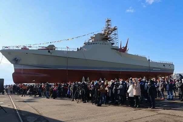 В Крыму спущен на воду новый патрульный корабль