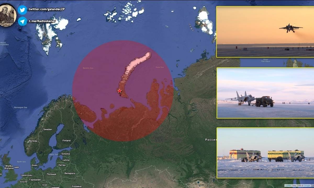 МиГ-31 на Новой Земле могут «закрыть» не только воздух со стороны Европы, но и море